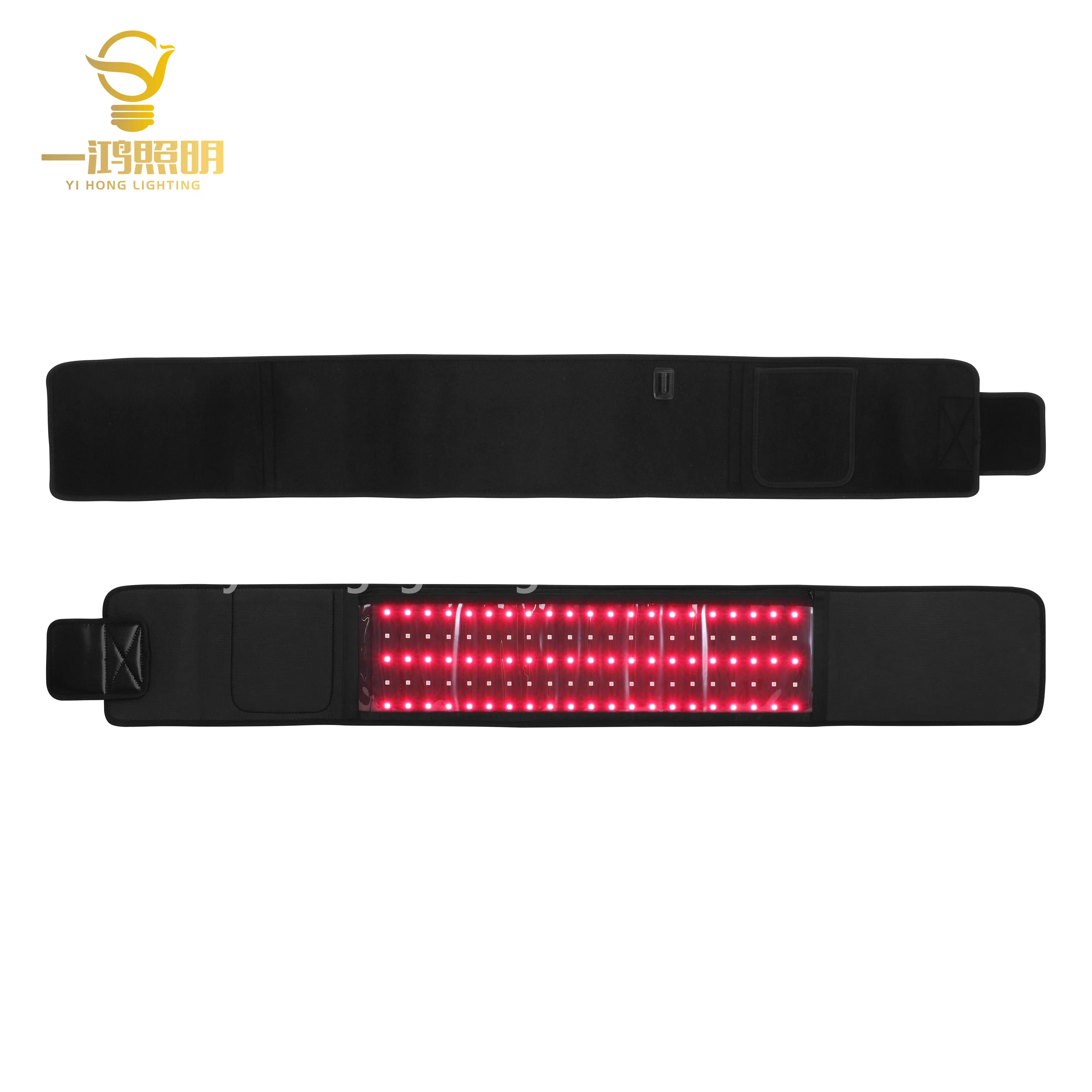 

Factory Direct High Quality 660Nm 850Nm Time Setting Red Light Wrap Belt Infrared Photons Therapy Weight Loss Pad, Black