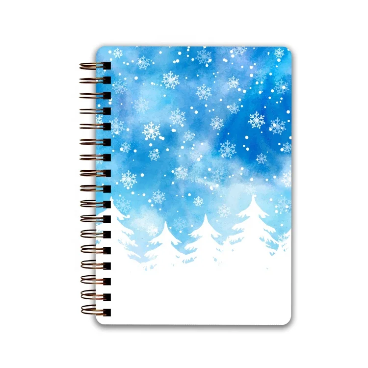 

free shipping Christmas planner with A5 size spiral bound book ivory paper for holiday use