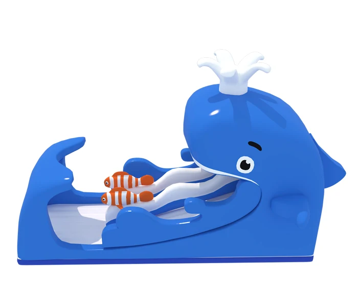 新的充气蓝鲸幻灯片出售