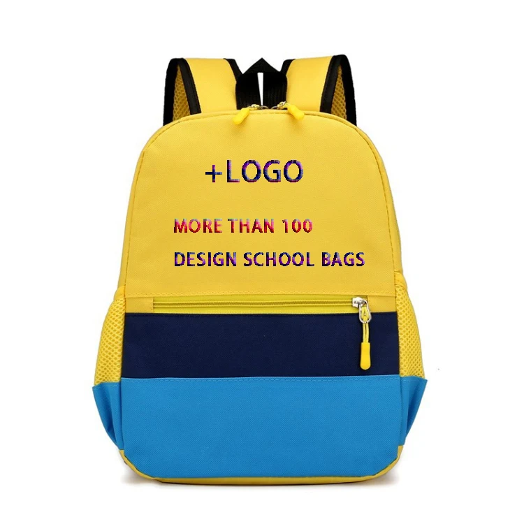 

OEM Custom Logo Polyester Cheap Promotion Boy Girl Child Kids School Bag Kindergarten school Backpack, Customized