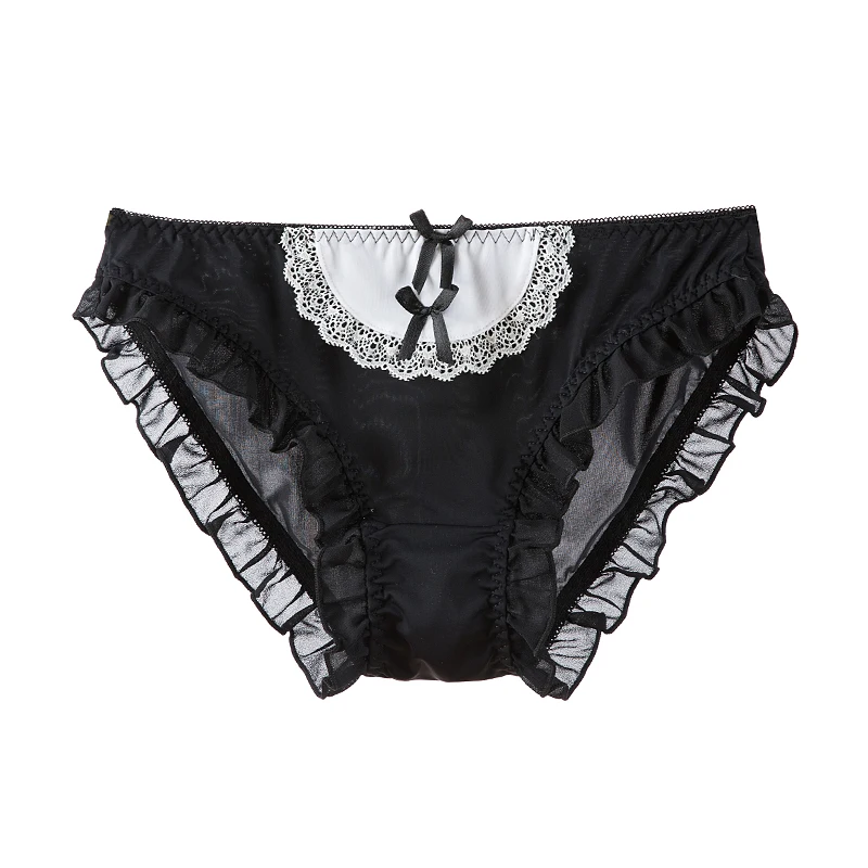 

2021 Hot sell low waist milk silk trig pants girl lace edge sexy lace underwear comfortable breathable