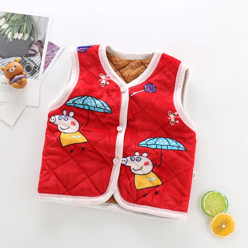 
Korean version plus velvet thick kids warm vest 
