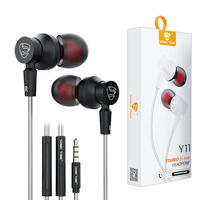 

China Earphones Wired in-Ear Headphones Powerful Heavy Bass High Definition Earphones Compatible with iPhone