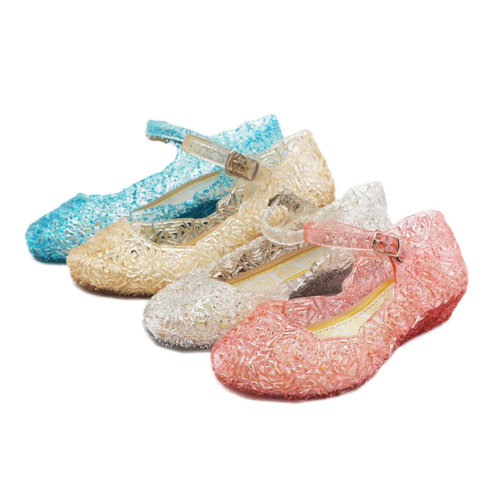 

Infant Child Kids Baby Girls Wedge Cosplay Party Unique Princess Shoes High Heels Sandals Girls Performance Shoes Prop, White, yellow, red, purple, sky blue