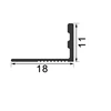 Hot Sale Metal Bullnose Trim for Waterproofing Vapor Management under Tile and Stone Floor