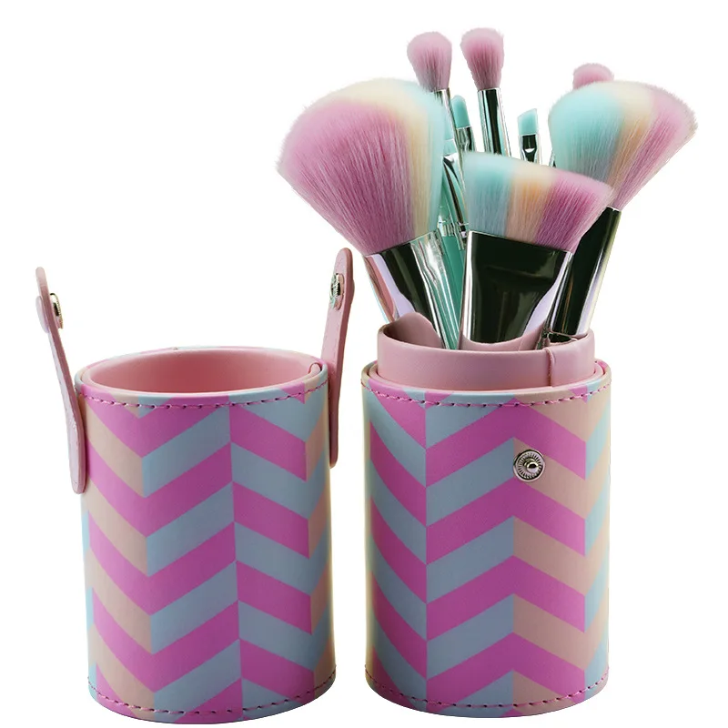

Factory Wholesale High Quality Hot Selling 10pcs Professional Colorful Makeup Brushes Set, Customized