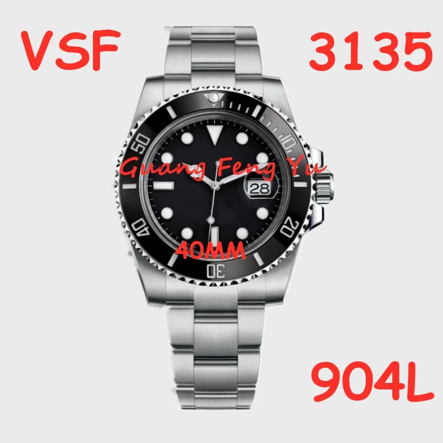 

Automatic Mechanical Watch 116610 LN Black Ceramic 904L Steel VSF 1:1 Best Edition Black Ceramic Bezel VS3135