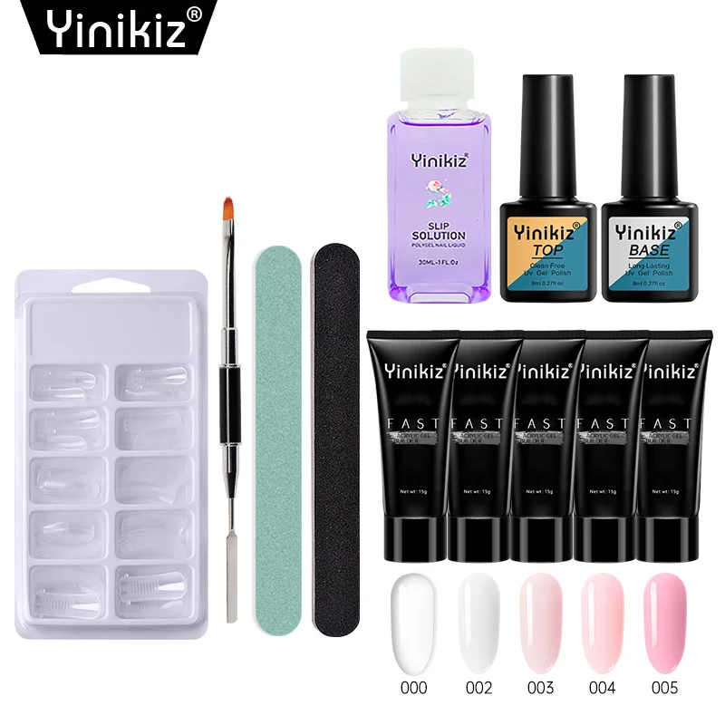 

Nail Polish Gel Kit Poly Extension Nail Gel Kit Private Label Poly Acrylic Gel Nail Extension Set Dropshipping, 19 colors