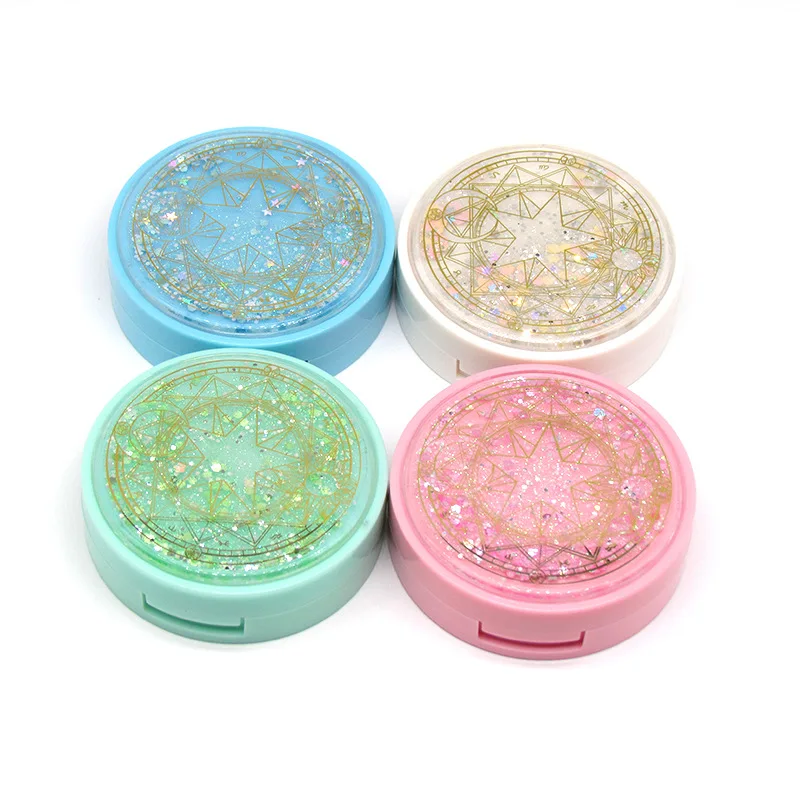 

New Sakura Quicksand Contact Lens Case Fashion Portable Cosmetic Case Companion box