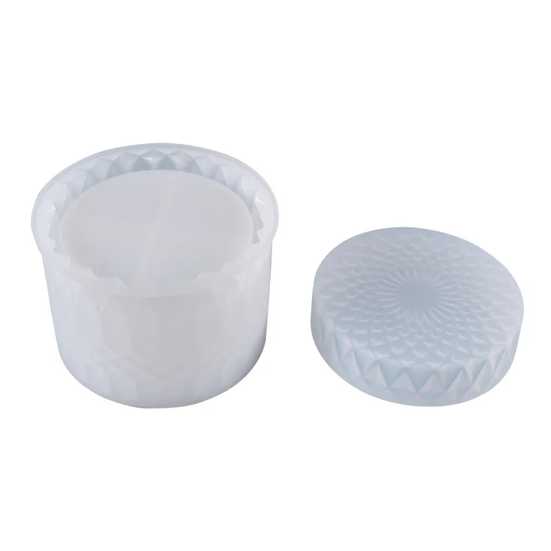 

0777 DIY Crystal Epoxy Fleshy Vase Silicone Pendant Table Jewelry Flat Bottom Crystal Storage Jar Resin Mold, Transparent