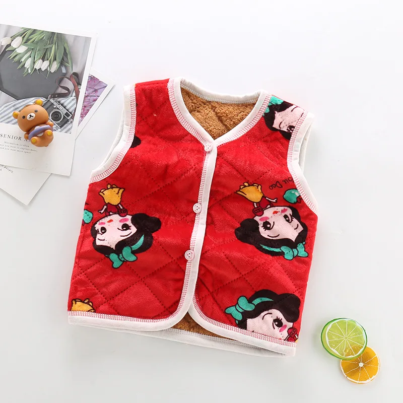 
Korean version plus velvet thick kids warm vest 
