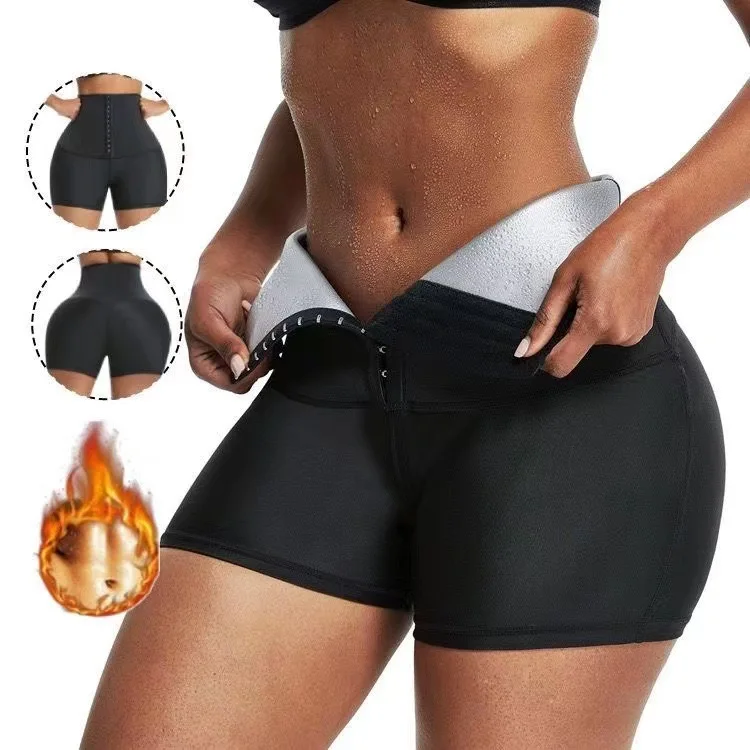 

Women Thermo Body Shaper Slimming Pants Silver coating Weight Loss Waist Trainer Fat Burning Sweat Sauna Capris Leggings Shaper