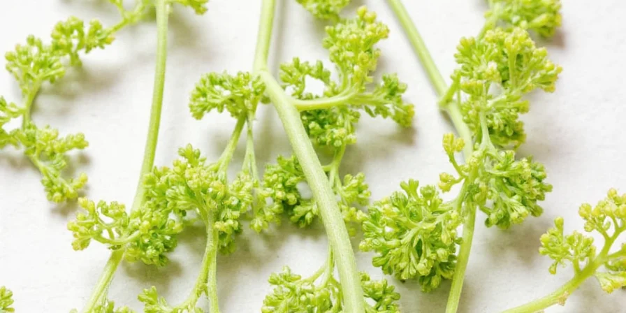 Close-up of celery seeds on the plant