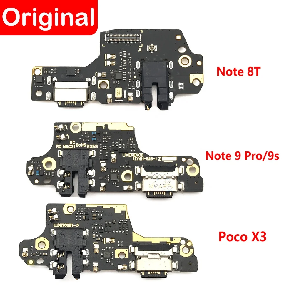 

Original USB Charging Port Microphone Dock Connector Board Flex Cable For Xiaomi Redmi Note 8T 9 Pro 9S Poco X3 Pro