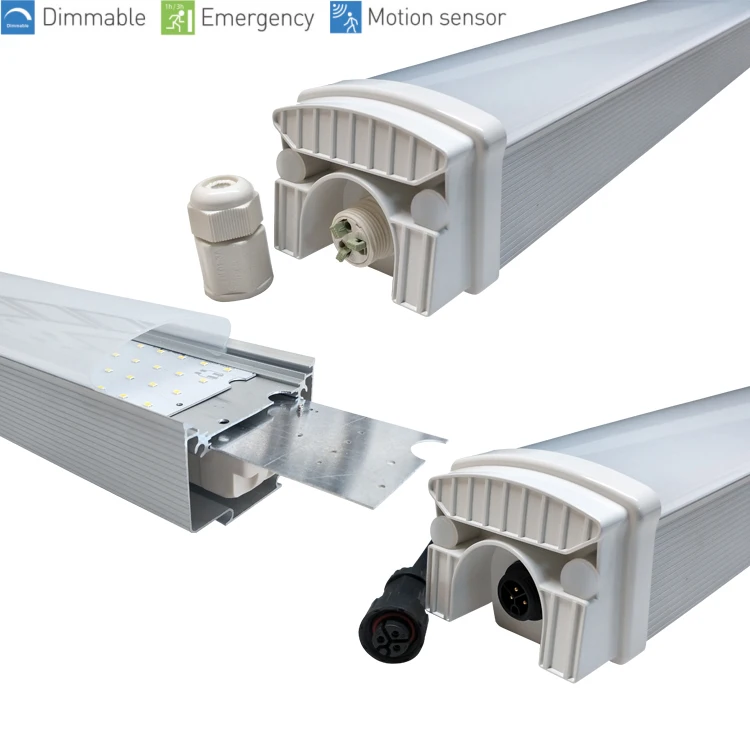 
Led Tri-proof Light Ip65 40w T8 Tube Led/fluorescent Waterproof Lamp Fixture 