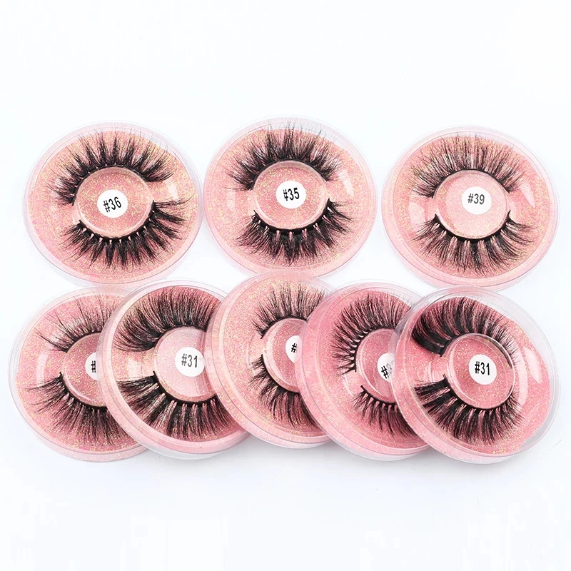 

wholesale lashes eye bulk natural long false eyelashes fluffy wispy faux 3d mink lashes soft thick handmade