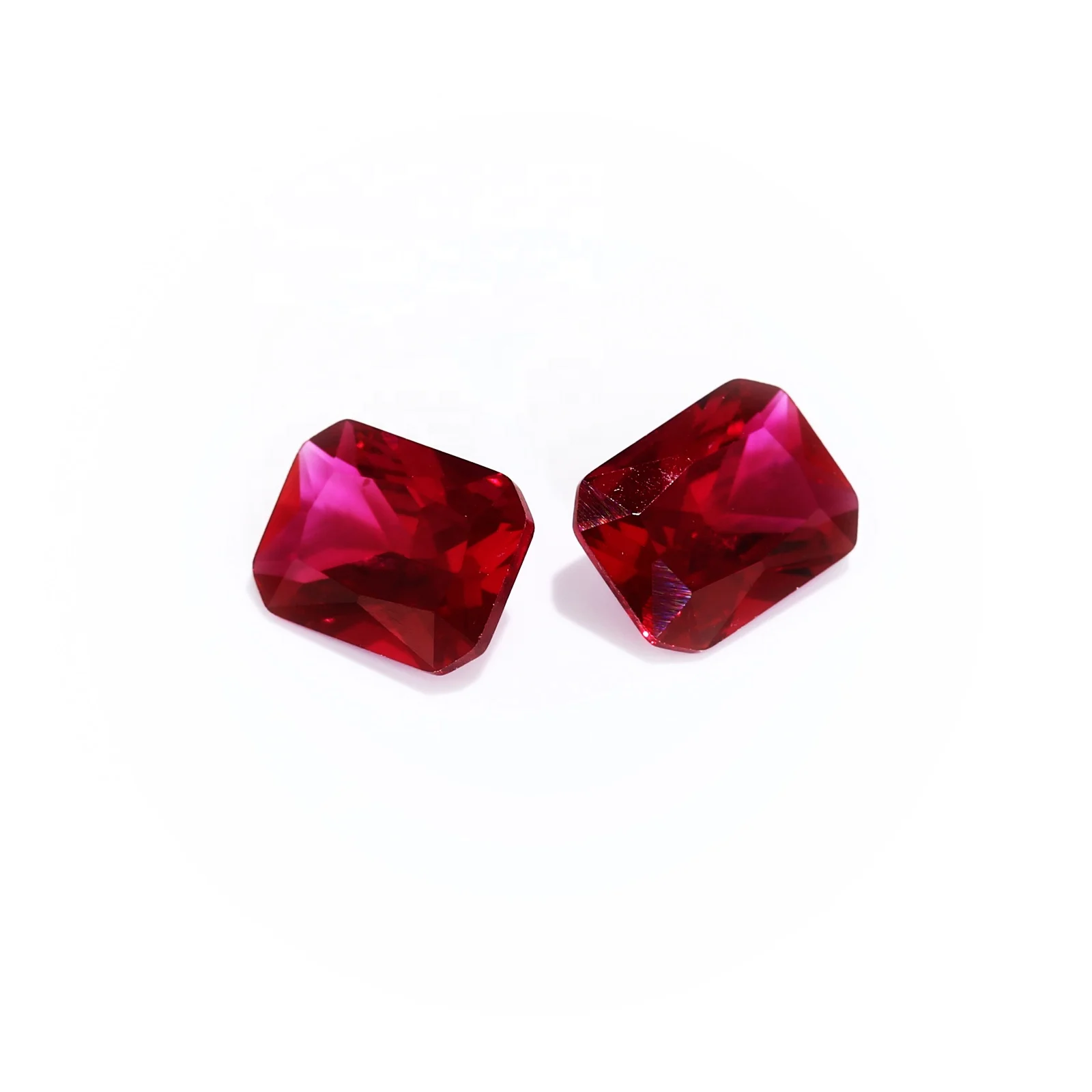 

Zuanhui Wholesale Wuzhou Factory Low Price Fancy Emerald Cut Loose Synthetic Red Ruby Stones 34# Synthetic Corundum Stones Gems, Various