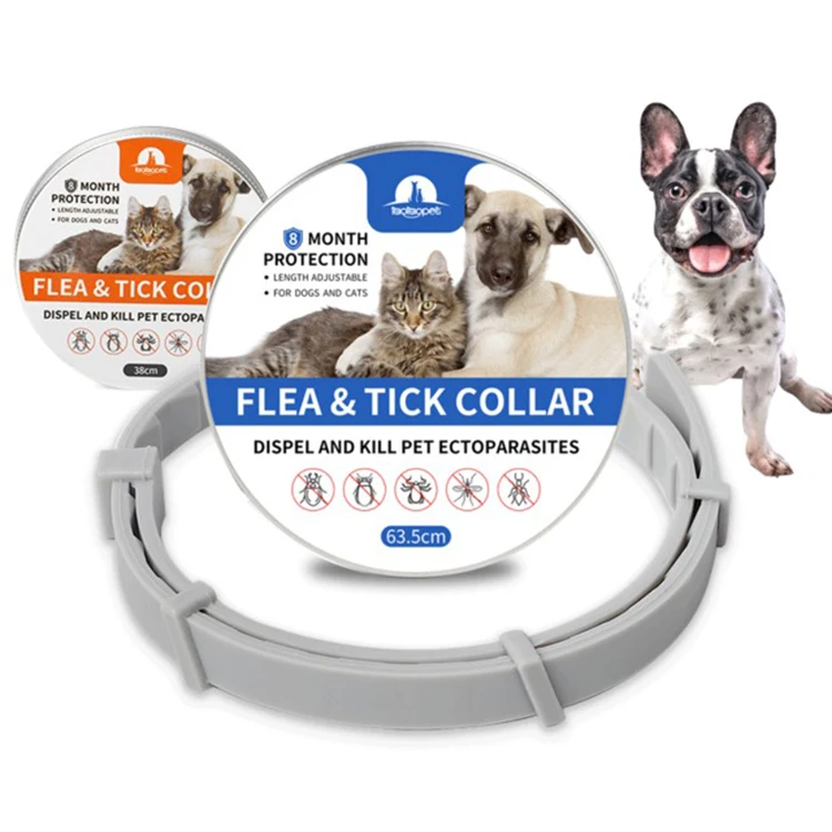 

Amazon Best Seller Pet Dog Flea and Tick Collar, Grey/orange