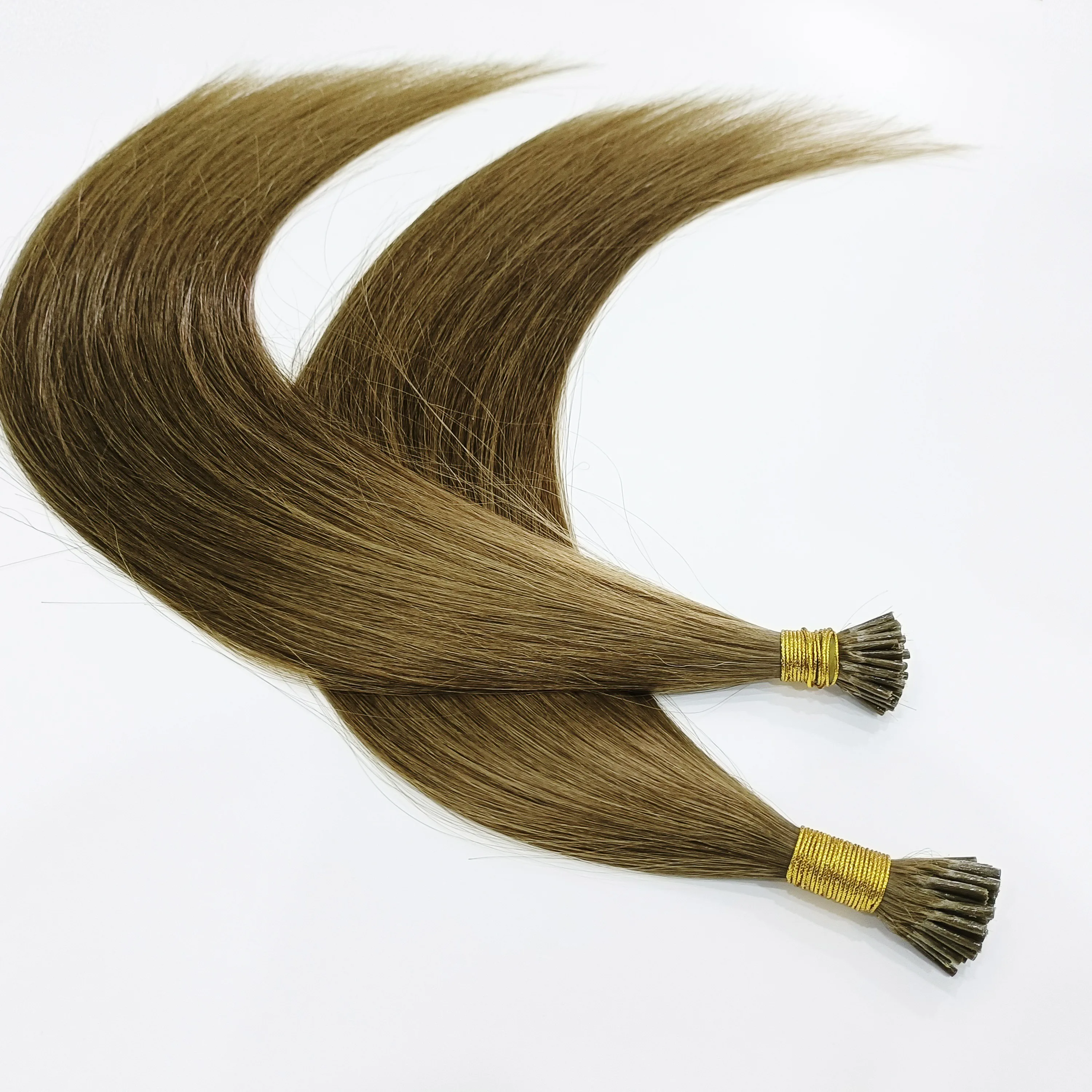 

Wholesale Double Drawn Virgin Remy Pre bonded Human Hair Extensions I Tip Hair Extensions Human Hair