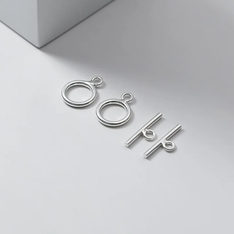 Classic Toggle Clasp Jewelry Making for Chain Necklace Sterling Silver Clasps 925