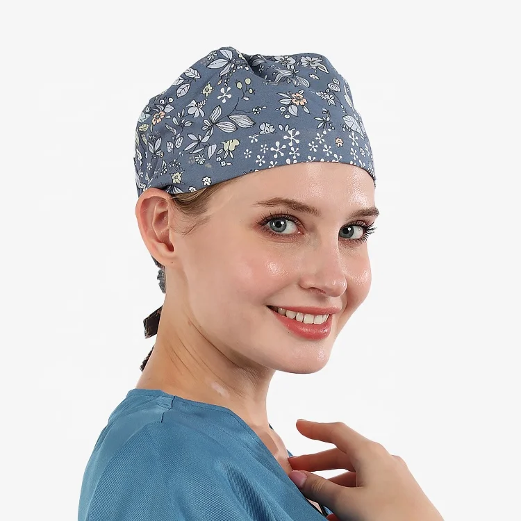 

Wholesale Cotton Unisex Printed Medical Scrub Cap