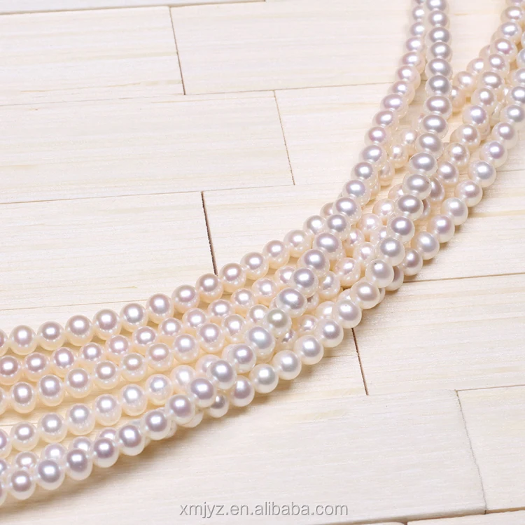 

ZZDIY024 Freshwater Pearl 6-7Mm Round Flawless Taaa2 Semi-Finished Pearl Necklace Bead Chain Pearl