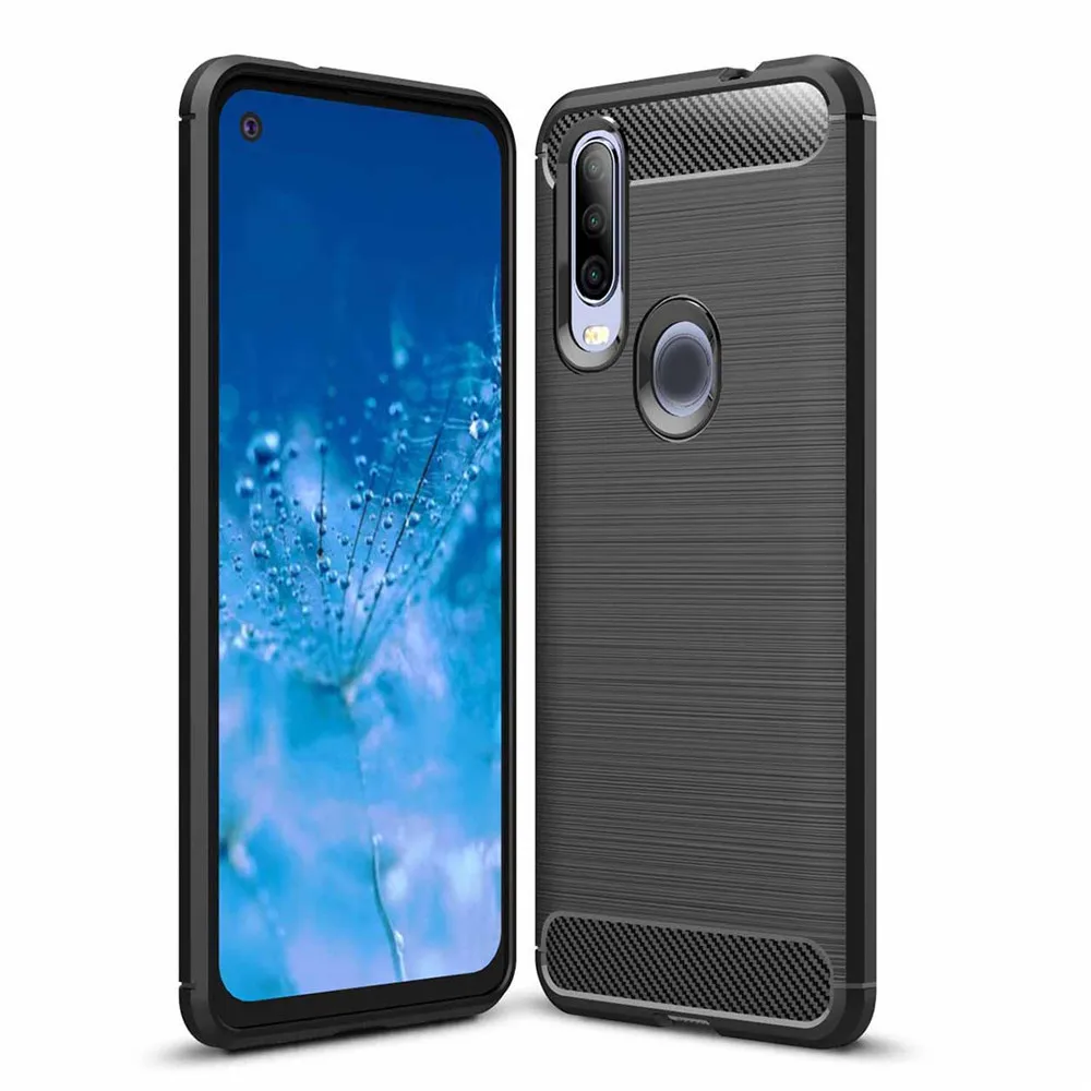 

Free Shipping Laudtec Soft TPU Silicone Cover Case for Motorola One Zoom/ One Action, Carbon Fiber Phone Cases for Motorola, Black, navy blue, red