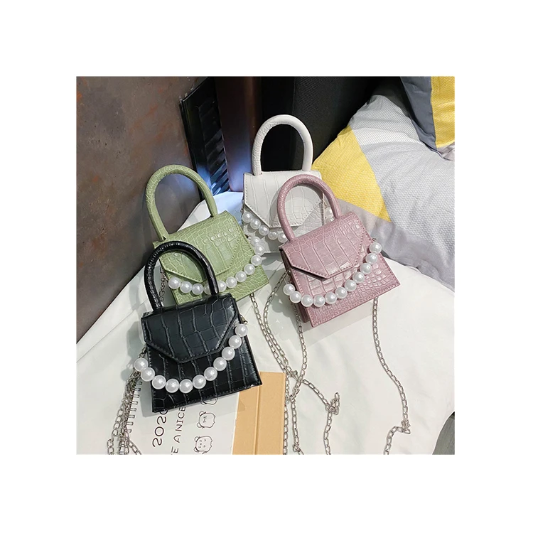 

Cute small girl purses fashion ins messenger chain shoulder pearl hand bags ladies woman new handbags, Customizable