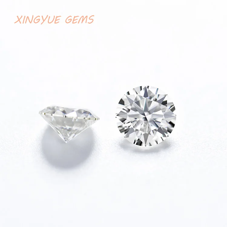 

Hot sale loose moissanite Round shape with certificate GRA moissanite, Def