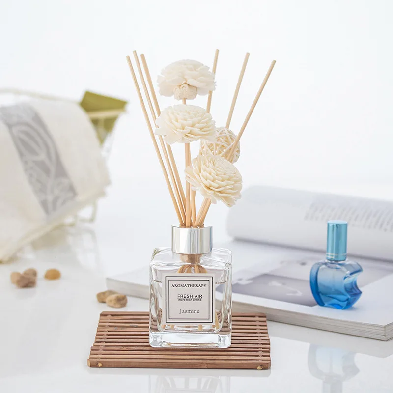 

Good As You custom luxury 150ml Quality rattan room reed diffuser bottle glass box air freshener spray home fragrance