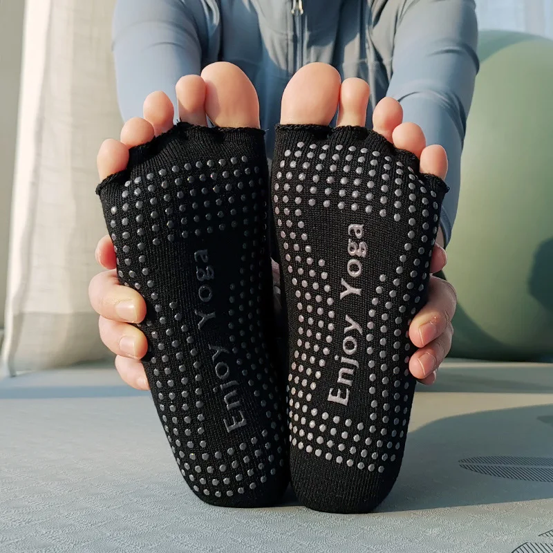 

design custom logo yoga socks wholesale, bamboo yoga socks, Four color