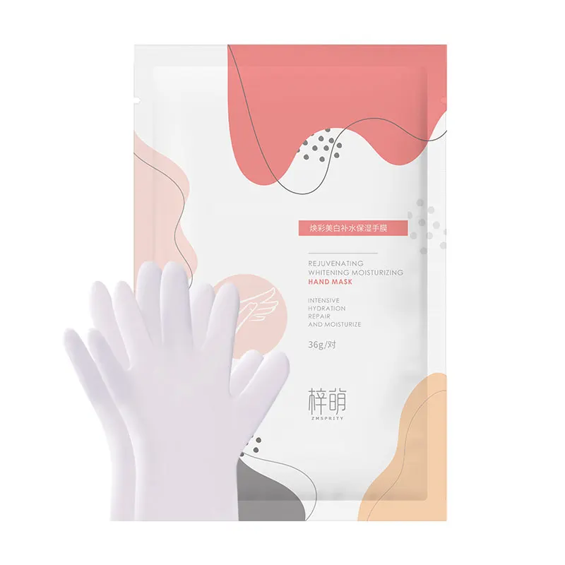 

Natural Rose Therapy Gloves Cuticle Softener Repair Dry Rough Skin Milk Exfoliating Whitening Moisturizing Hand Peel Mask