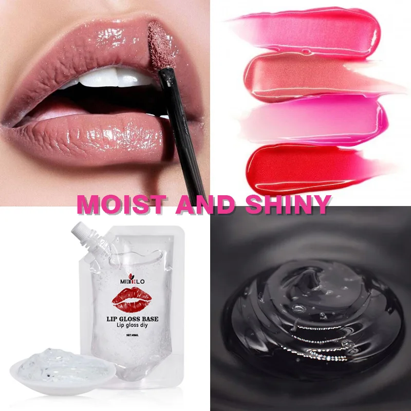 Mimlo Moisturizing Nourishing Diy Handmade Bulk Lip Gloss Base Gel 40ml