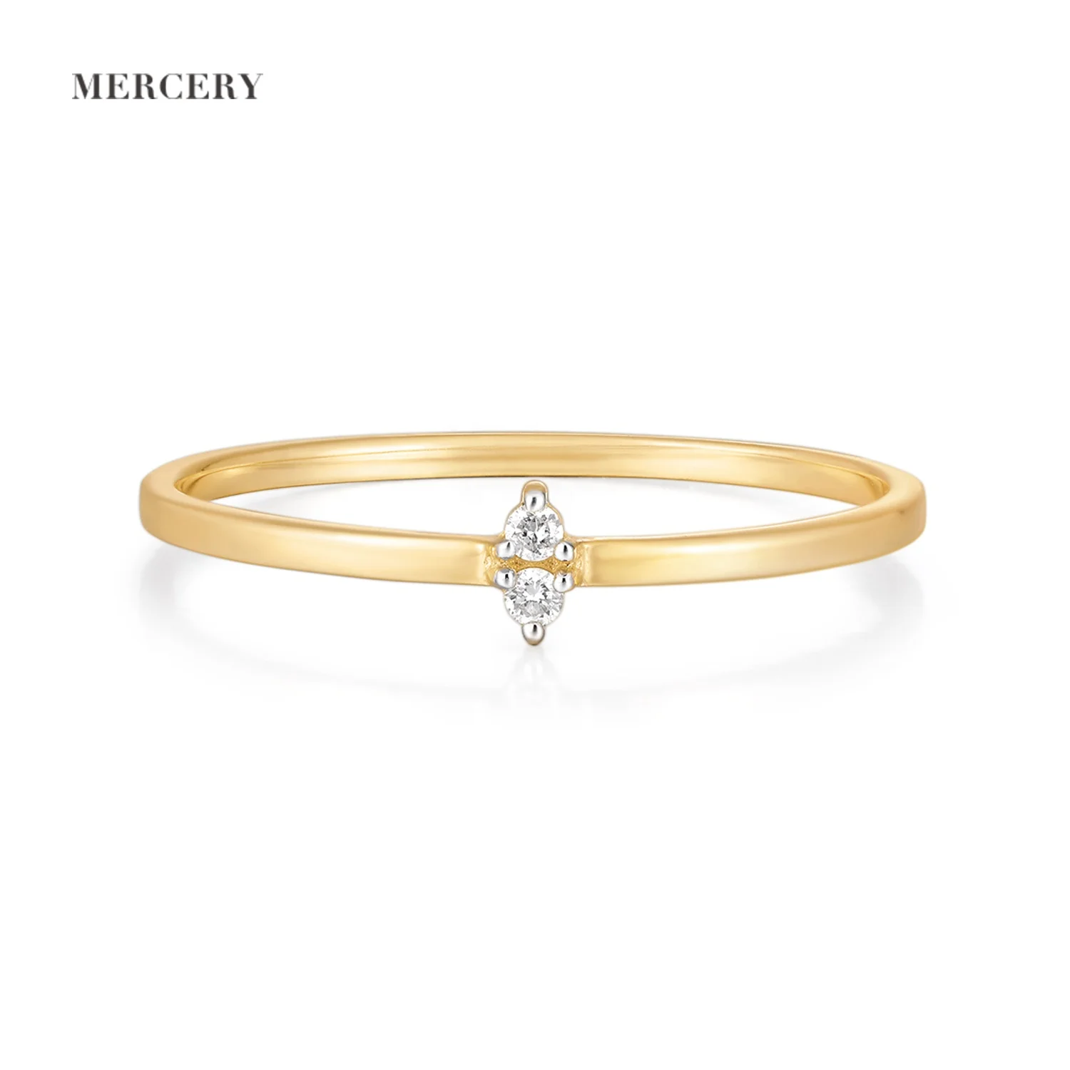 

Mercery Fine Jewelry Minimalist Wedding Engagement Ring Real Diamond Ring 14k Real Gold Ring Couple Anniversary Jewelry Gifts