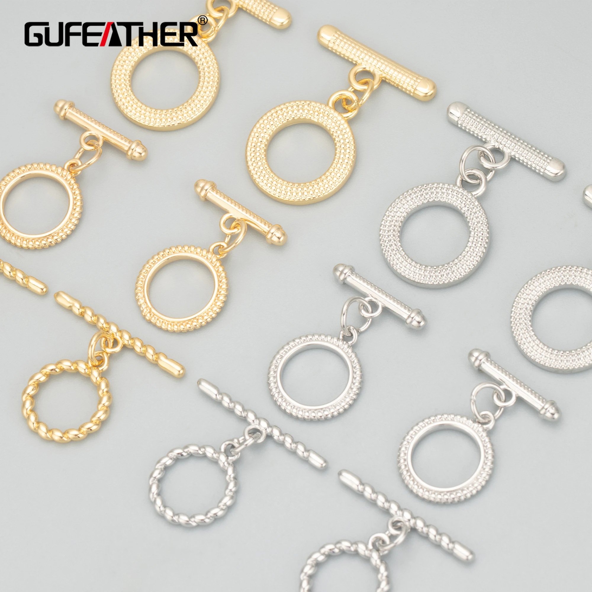 

MD10 jewelry accessories18k gold rhodium platednickel freecopperjewelry makingclasp connector hooks6pcs/lot