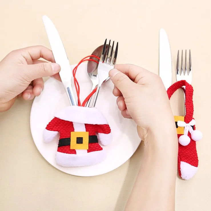 

Christmas Table Decoration Fork Knife Cover Christmas Product