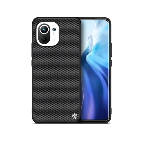 

Dropshipping Smart Phone Case Textured Nylon Fiber TPU Case for Xiaomi Mi 11 NILLKIN 3D, Black