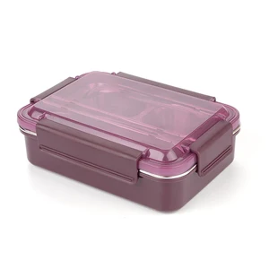 Image of Kid Bento Thermal Metal Insulated Set Stainless Steel Lunch Box