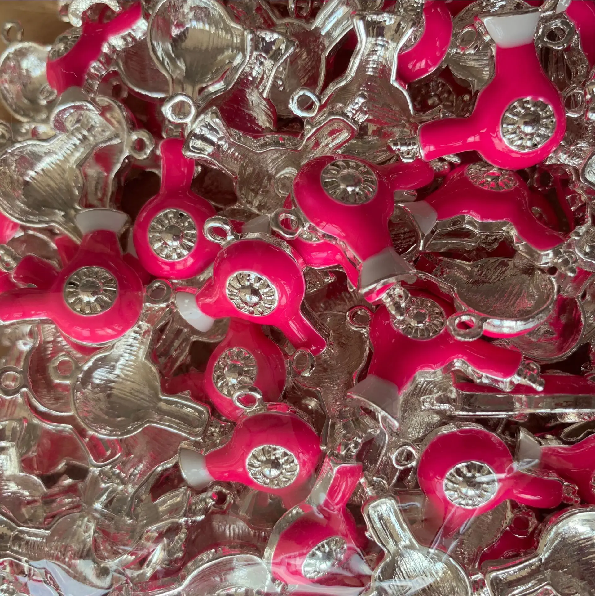 

silver alloy metal hair dryer beauty charms cute color enamel hair dryer charms various color silver hair dryer charms in stocks