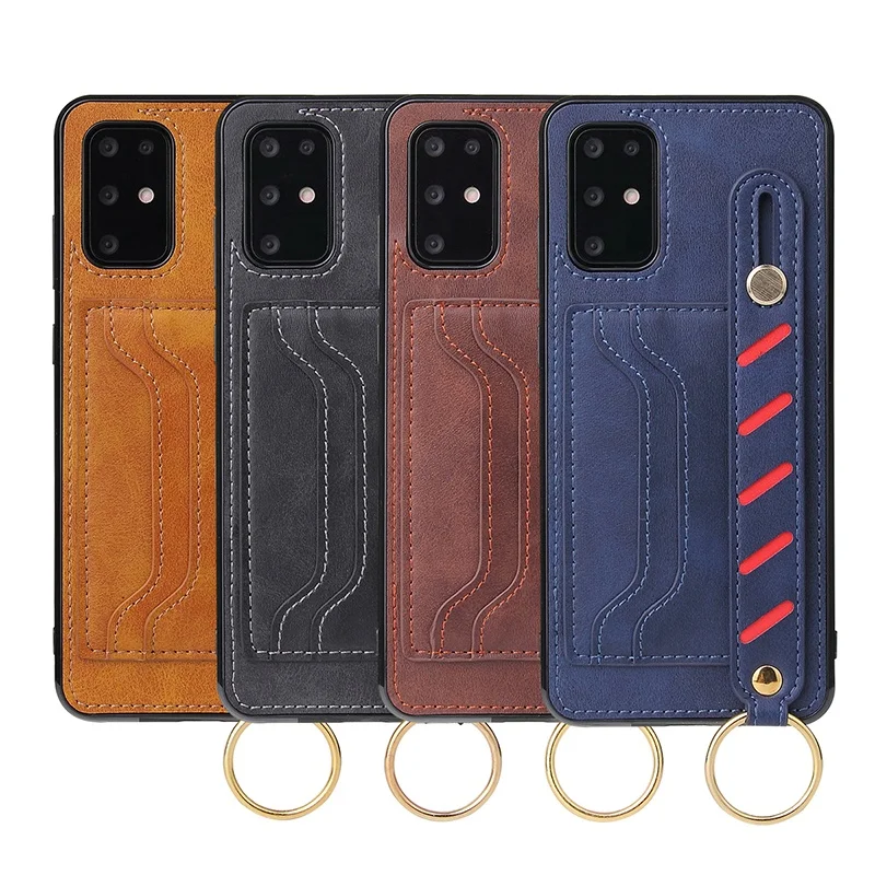 

Business Style TPU PU Leather Wrist Strap Phone Case for Huawei P40PRO Back Cover, Multi-color, can be customized
