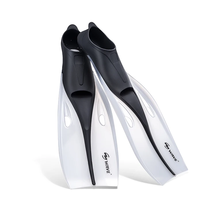 

Eco-friendly diver long blade underwater freediving scuba fins, Blue, black, yellow,white