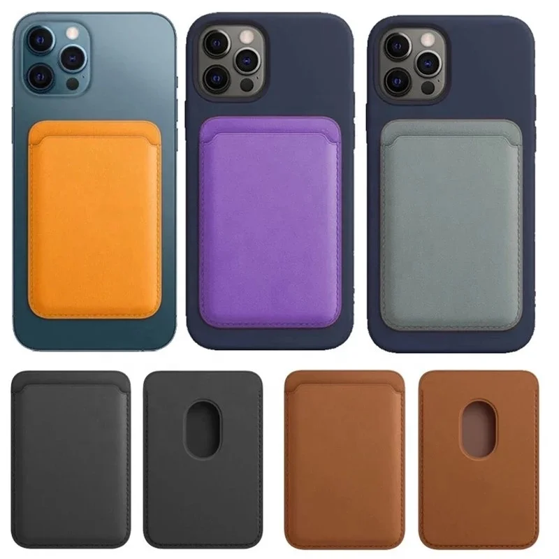 

New Shockproof Cell phone Magnet Card Bags Magnetic Wallet PU Leather silicone Holder case For IPhone 12 Mini/12 Pro Max