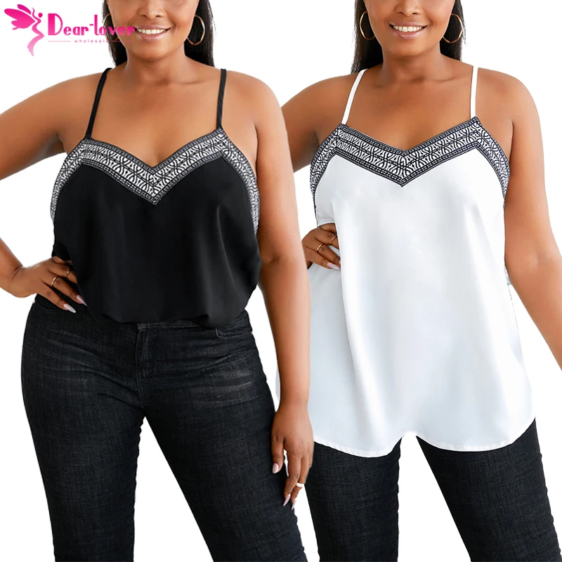 

2022 New Arrival Casual White Black Summer Camisole Bermudas Sun Tank Plus Size Women Tank Top