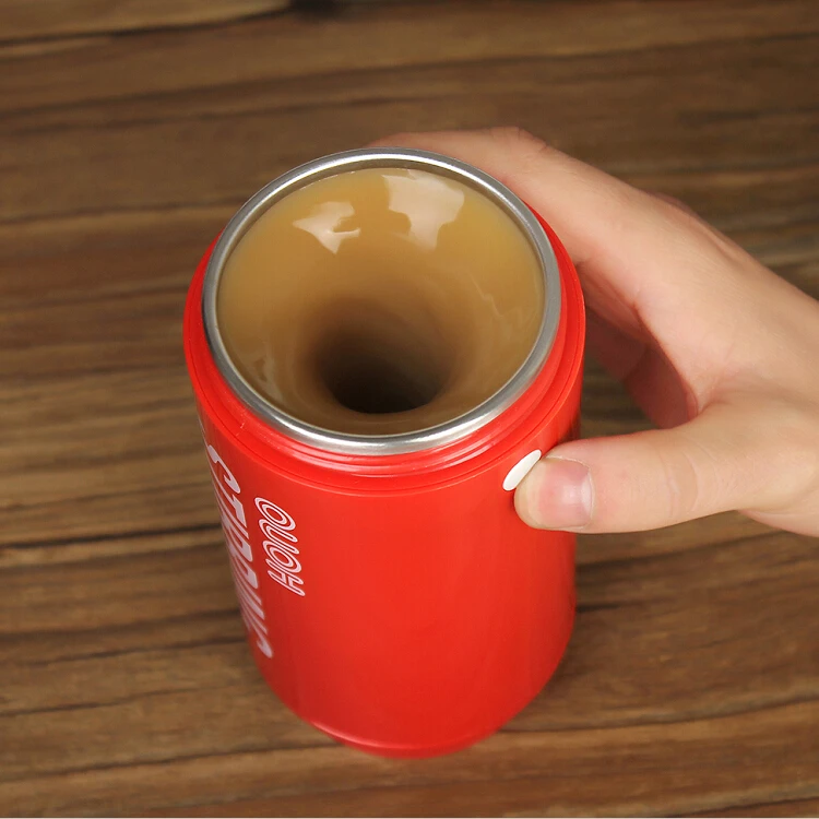 

Coke Can Designed Battery Operated Auto Magnetic Coffee Self Stirring Cup Mug Customized