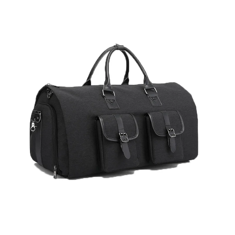 

Carry On Waterproof Garment Suit Bag For Travel Business Large Suit Travel Duffel Bag For Men Women With Shoe Compartment., Black