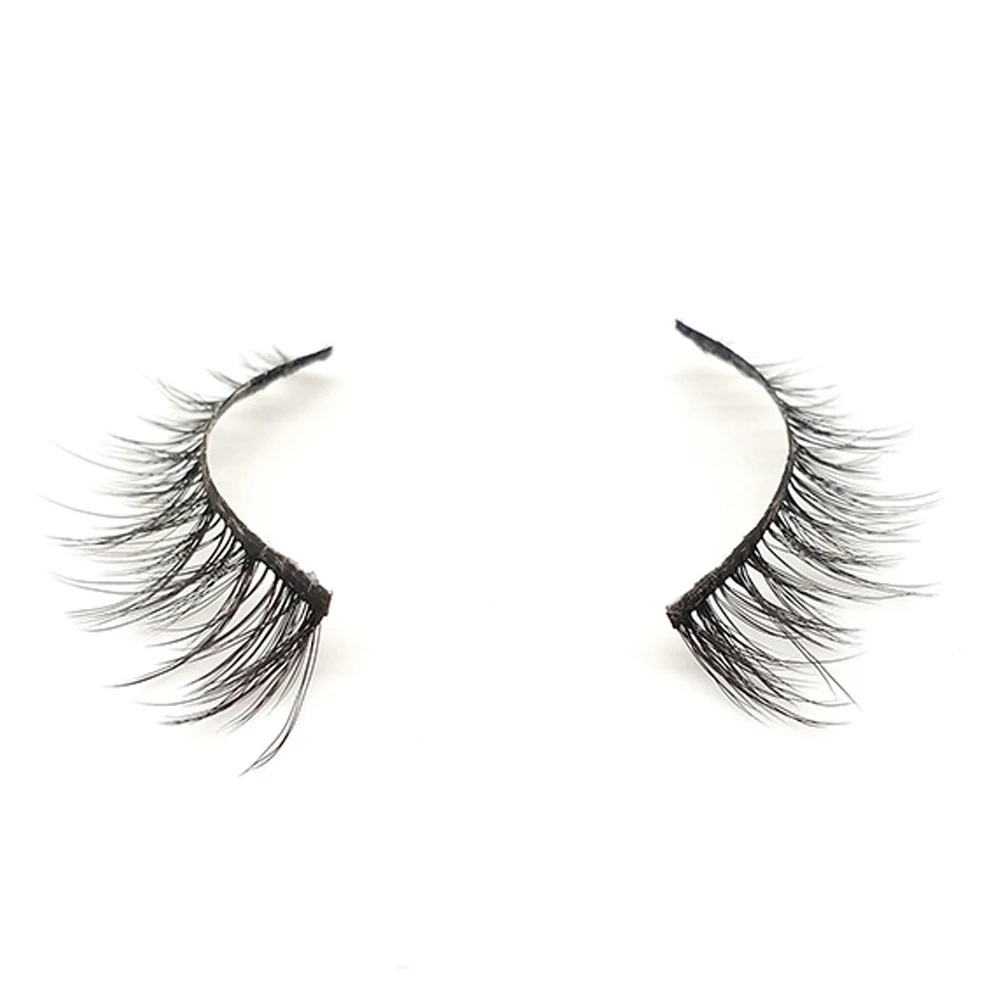 

Private Label Own Brand Hot Sales Silk Unique Lashes 3D Synthetic Fiber Silk Faux Mink Eyelashes