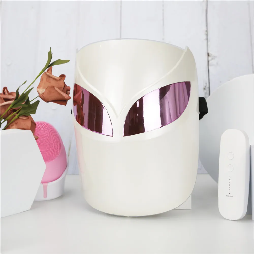 

Photon korea red light led facial mask electric beauty products, White