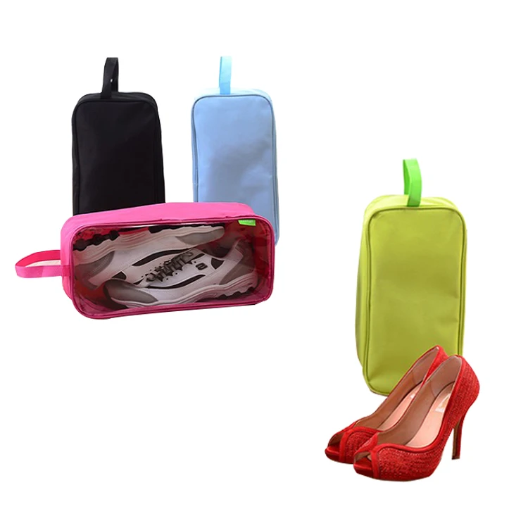 

Free Sample Stock Custom Logo Printing Storage Bags Reusable Eco Friendly Transparent Visible Shoes Gifts Non Woven Bags