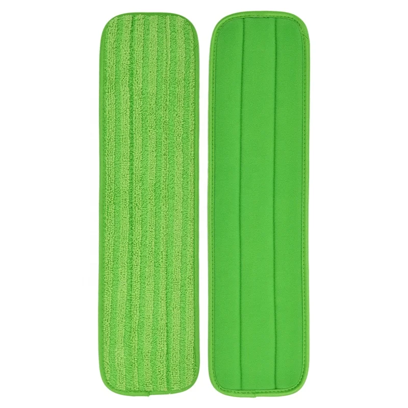 

2021 New Hot Selling Washable Microfiber 18inch Flat Mop Pad, Green