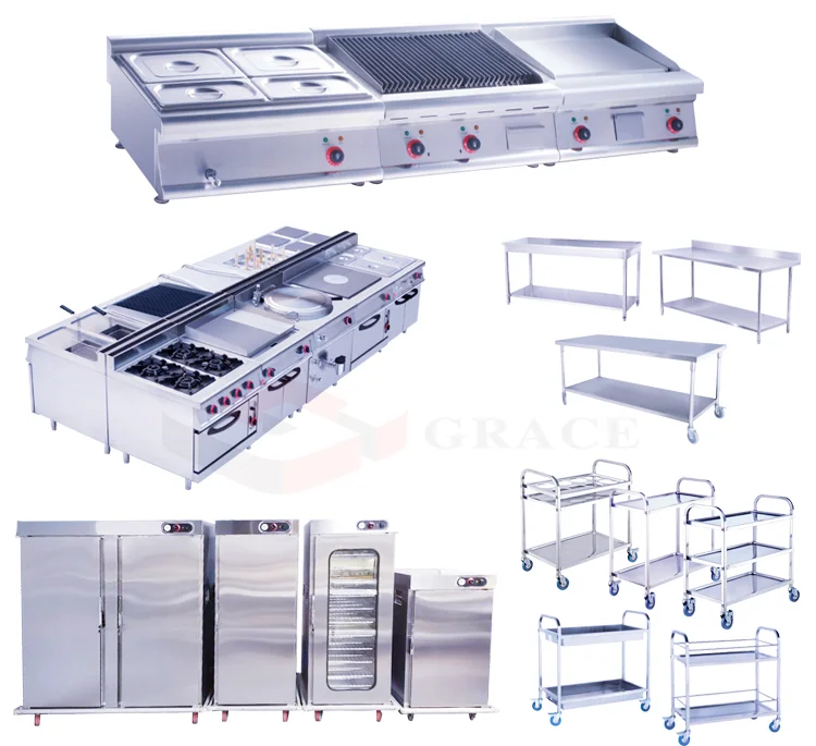 Simple Design Free Standing Electric Stainless Steel 4 Container Bain Marie Buffet Counter